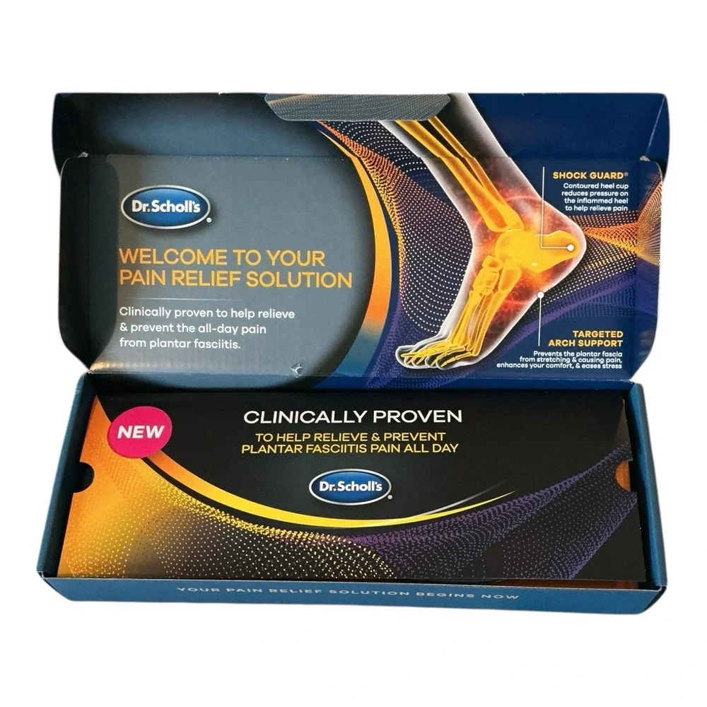 Dr.‎ Scholl's - Plantar Fasciitis Insoles (M 8.5-9/W 9.5-10) - Open Box